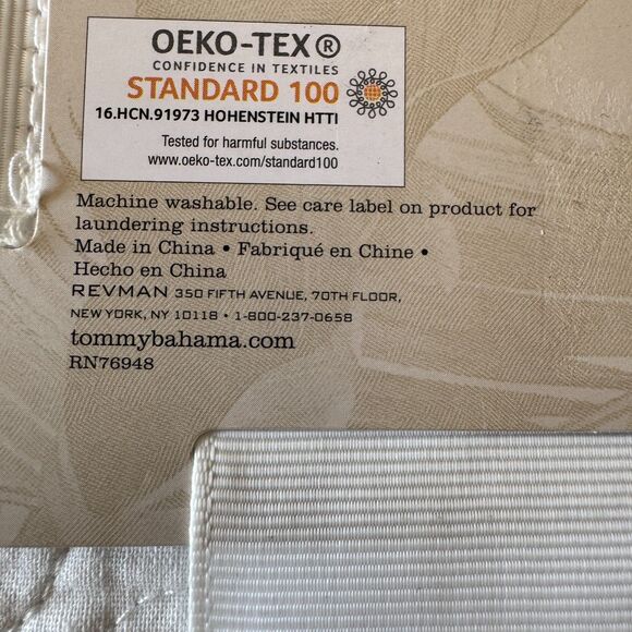 Tommy Bahama Molokai Pre-washed Cotton Quilted Standard Shams Floral Tropical - Picture 5 of 8